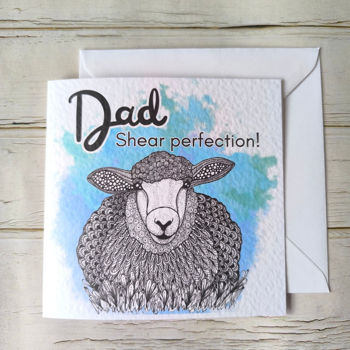 (a) Father's Day Sheep Card