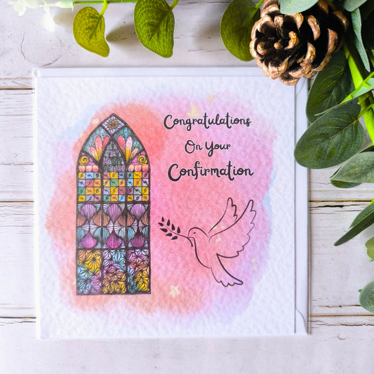 (a) Confirmation Card - Girl and Boy