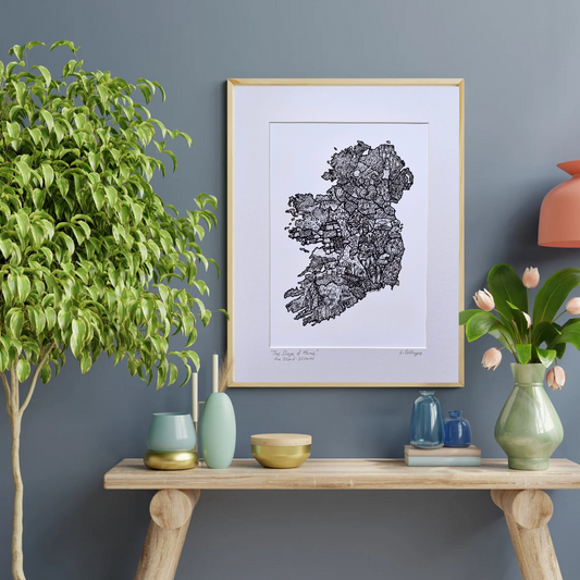 'The Shape of Home' One Island - 32 Stories (Ireland) A3 mount