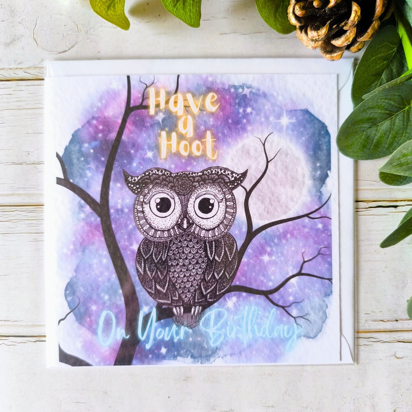 (a) Owl Happy Birthday Card