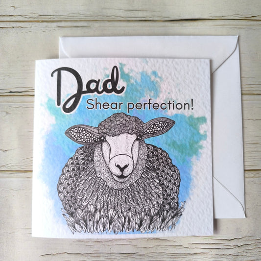 (a) Father's Day Sheep Card