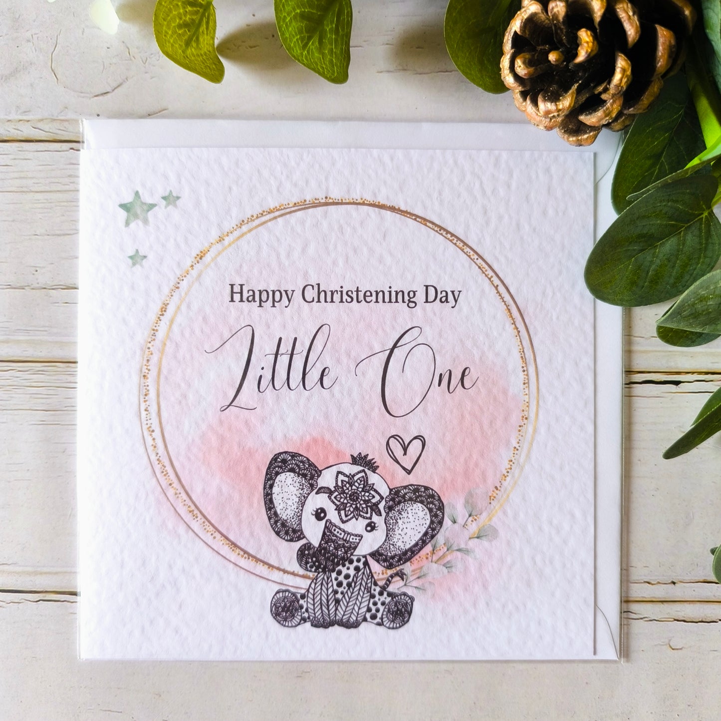 (a) Christening Card - Girl and Boy