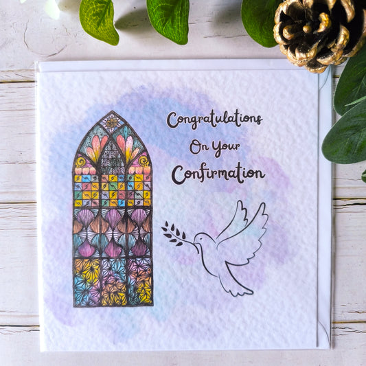 (a) Confirmation Card - Girl and Boy