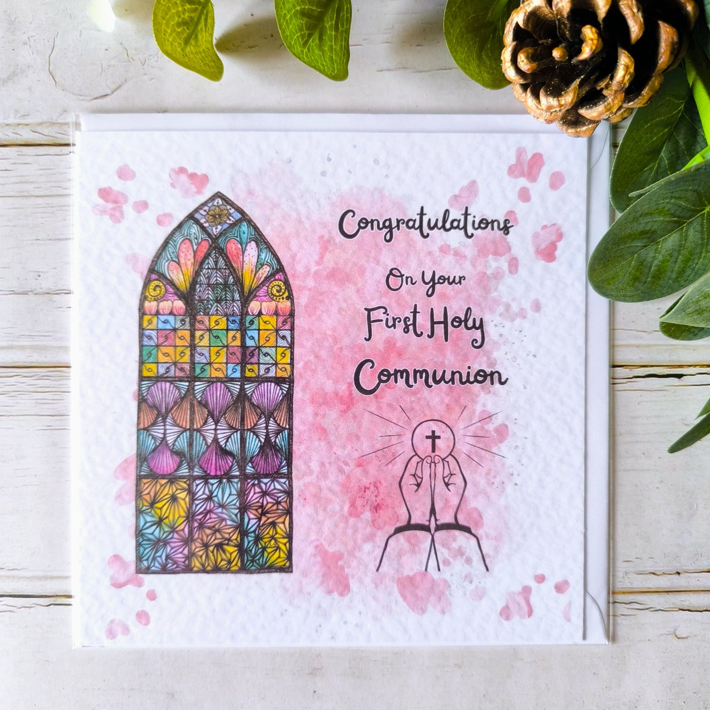 (a) Communion Card - Girl and Boy
