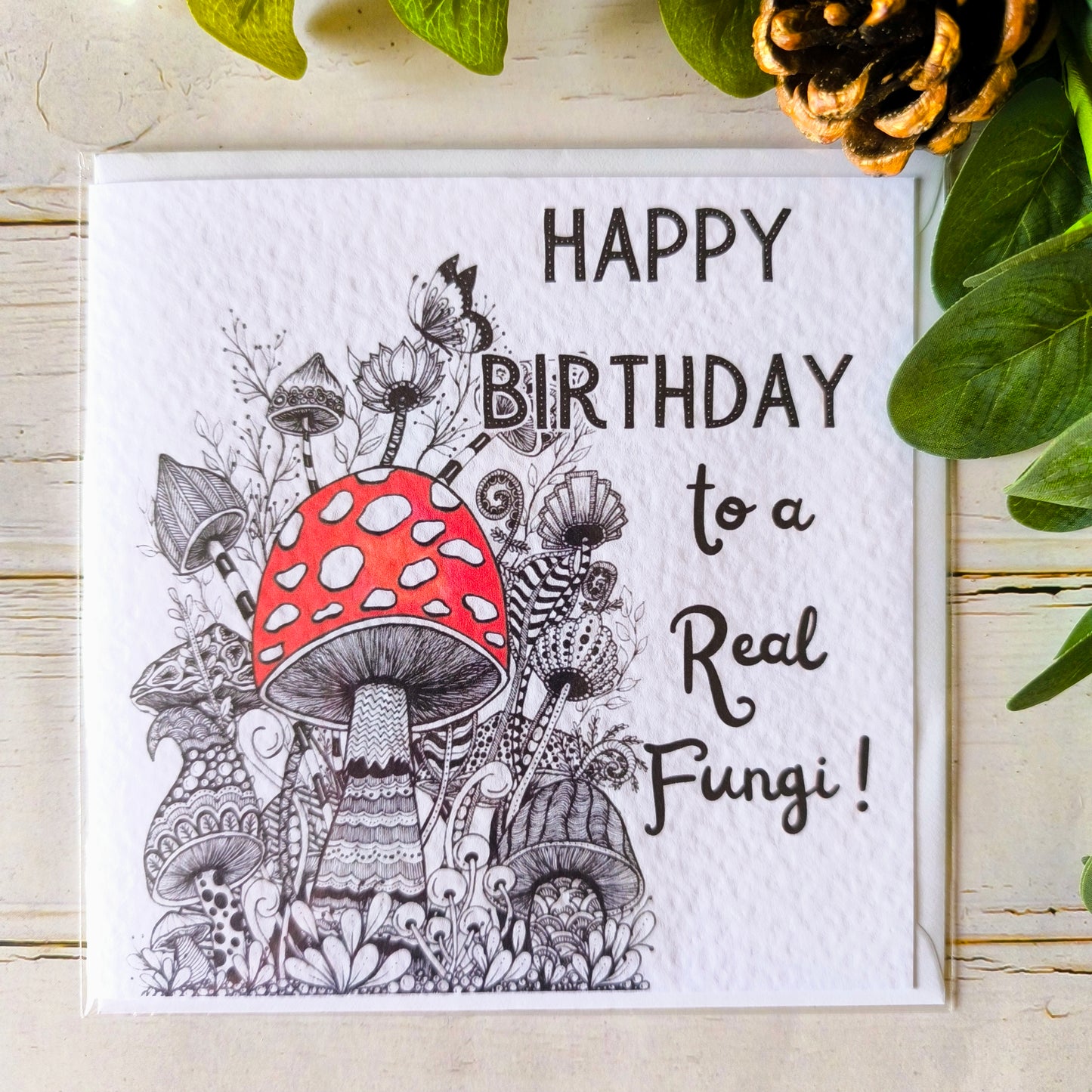 (a) Fungi Happy Birthday Card